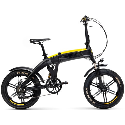 Rower elektryczny DUCATI Scrambler SCR-E Sport M17 20 cali męski Czarno-żółty