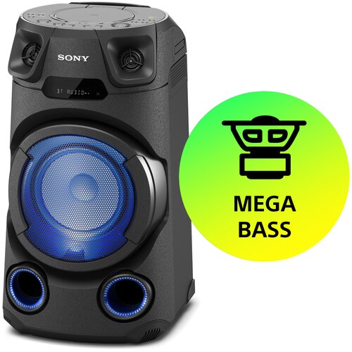 Power Audio SONY MHCV13, 150W, Bluetooth, Odtw.CD/-R/-RW, Wejście mikrofonowe i gitarowe, Funkcja Jet Bass Booster