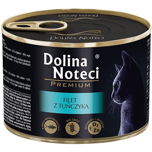 Karma dla kota DOLINA NOTECI Premium z filetem z tuńczyka w sosie 185 g