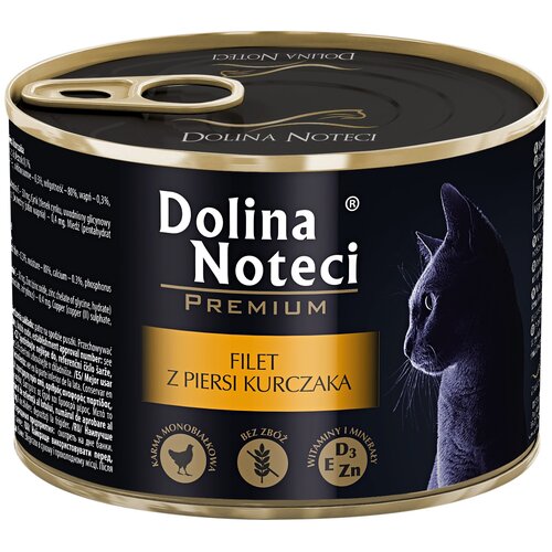 Karma dla kota DOLINA NOTECI Premium z filetem z piersi kurczaka w sosie 185 g