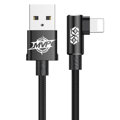 Kabel USB - Lightning BASEUS MVP Elbow 2A 1m Czarny