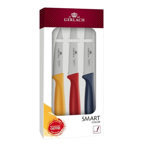 Zestaw noży GERLACH Smart Color (3 elementy)