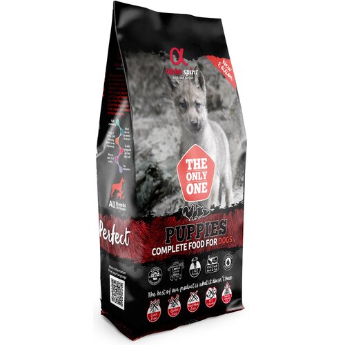Karma dla psa półwilgotna ALPHA SPIRIT Puppies Indyk z rybą 12 kg