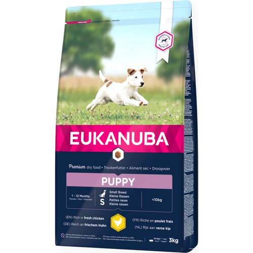 Karma dla psa EUKANUBA Puppy Small Breeds Kurczak 3 kg