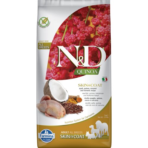 Karma dla psa FARMINA N&D Quinoa Skin & Coat Przepiórka 7 kg