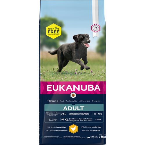 Karma dla psa EUKANUBA Active Adult Large Breeds Kurczak 18 kg