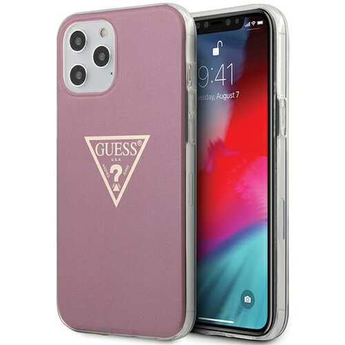 Etui GUESS Metallic Collection do Apple iPhone 12 Pro Max Różowy