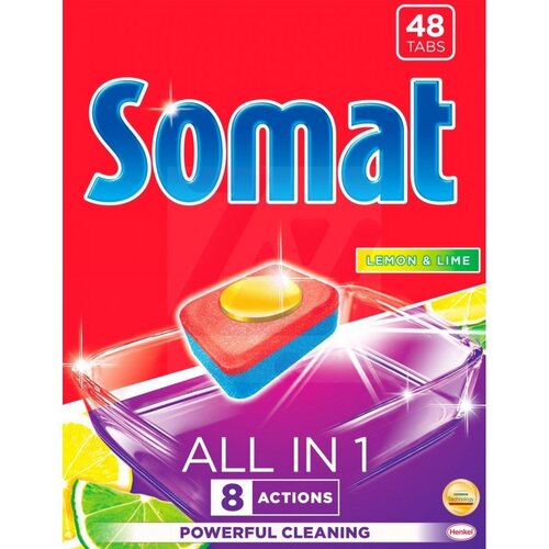 Tabletki do zmywarek SOMAT All in 1 Lemon & Lime 48 szt.