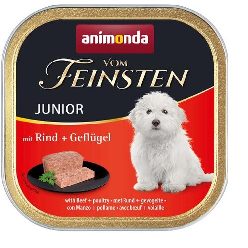 Karma dla psa ANIMONDA Vom Feinsten Junior Wołowina z drobiem 150 g