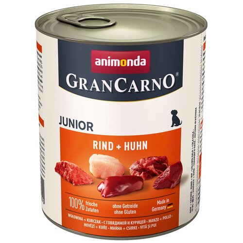 Karma dla psa ANIMONDA GranCarno Junior Wołowina z kurczakiem 800 g