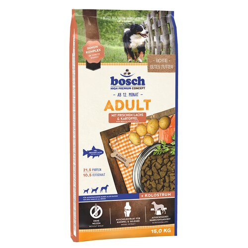 Karma dla psa BOSCH Adult Łosoś z ziemniakami 15 kg