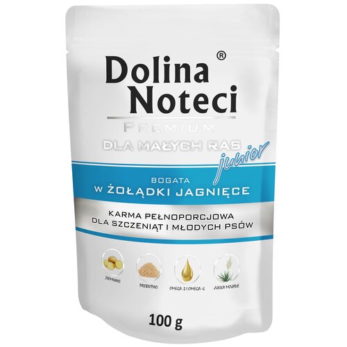 Karma dla psa DOLINA NOTECI Premium Junior Żołądki jagnięce 100 g