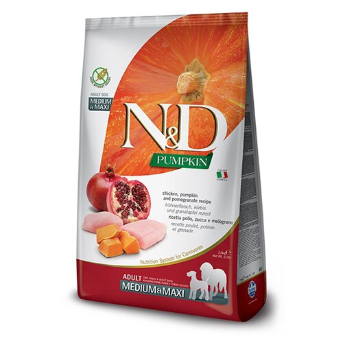 Karma dla psa FARMINA N&D Adult Medium Maxi Kurczak z dynią i owocem granatu 12 kg