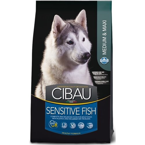 Karma dla psa FARMINA Cibau Sensitive Fish Medium & Maxi 12kg + 2kg Gratis