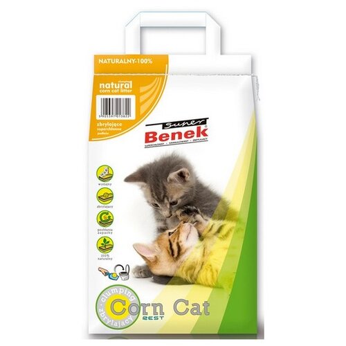 Żwirek dla kota SUPER BENEK Corn Cat Classic Naturalny 17813 14 L