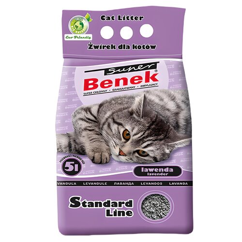 Żwirek dla kota SUPER BENEK Lawenda 5 L