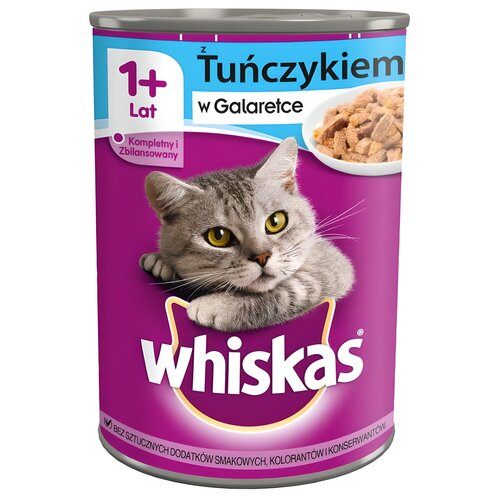 Karma dla kota WHISKAS Tuńczyk w galaretce 400 g