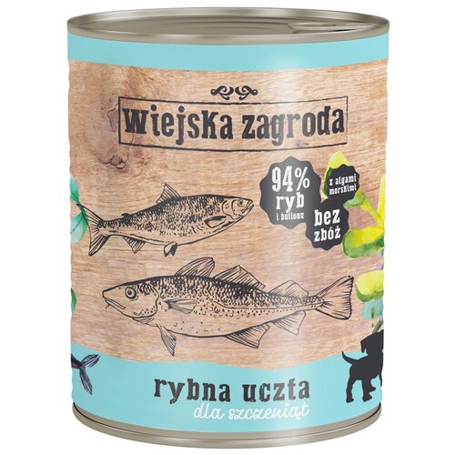 Karma dla psa WIEJSKA ZAGRODA Rybna uczta dla szczeniąt 800 g