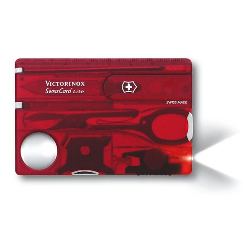 Niezbędnik VICTORINOX Swiss Card Lite Ruby 0.7300.T Czerwony