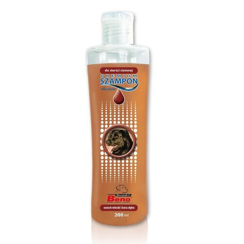 Szampon dla psa SUPER BENO Premium do sierści ciemnej 200 ml