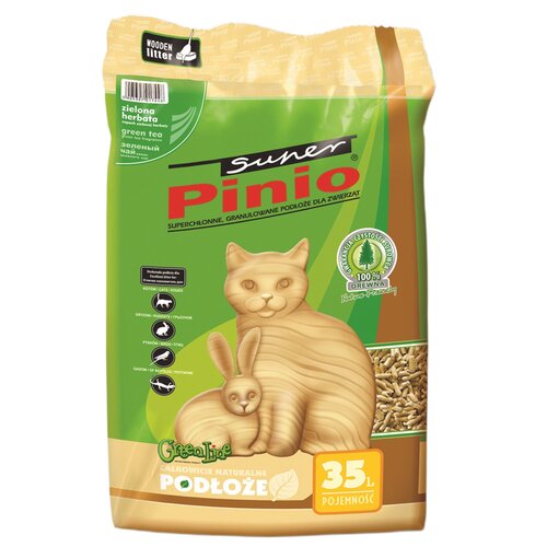 Żwirek dla kota SUPER BENEK Super Pinio Zielona herbata 35 L