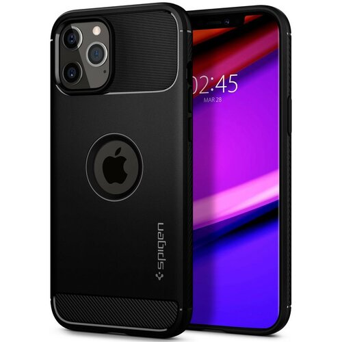 Etui SPIGEN Rugged Armor do Apple iPhone 12/12 Pro Czarny