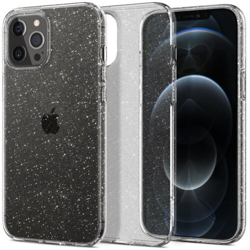 Etui SPIGEN Liquid Crystal Glitter do Apple iPhone 12/12 Pro Przezroczysty