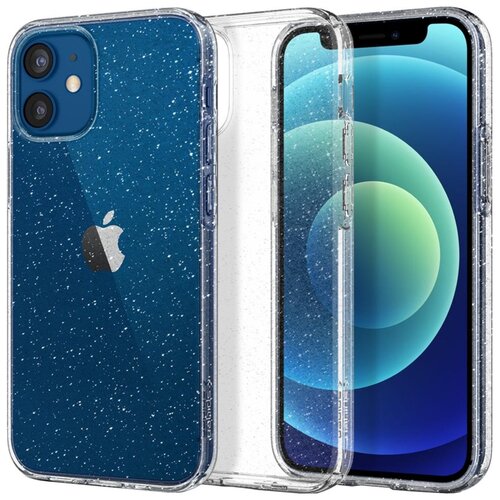 Etui SPIGEN Liquid Crystal Glitter do Apple iPhone 12 mini Przezroczysty