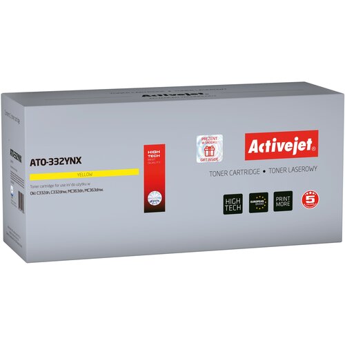 Toner ACTIVEJET do OKI 46508709 ATO-332YNX Żólty