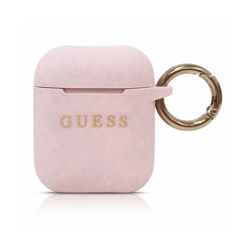Etui na słuchawki GUESS Silicone Jasnoróżowy