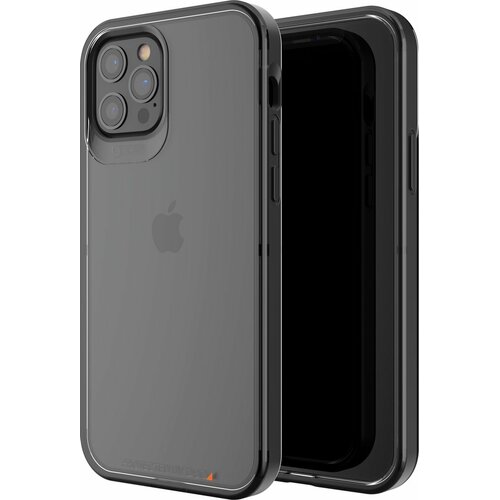 Etui GEAR4 Hackney 5G do Apple iPhone 12/12 Pro Przezroczysty-czarny