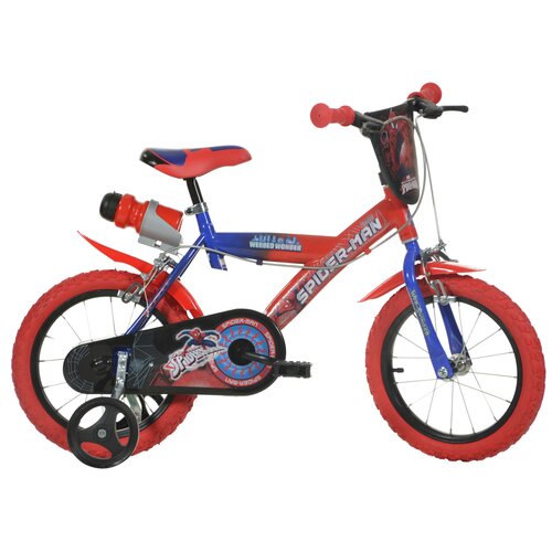 Rower dziecięcy MARVEL Spider-Man 14 cali dla chłopca Czerwony