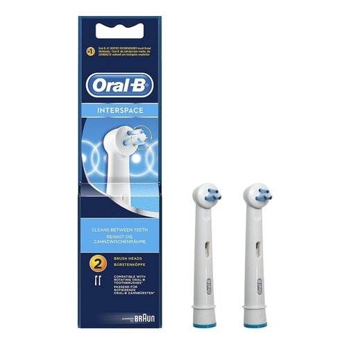 Oryginalna końcówka szczoteczki ORAL-B Interspace IP17-2 Biały (2 szt.) (Czyszczenie przestrzeni międzyzębowych)