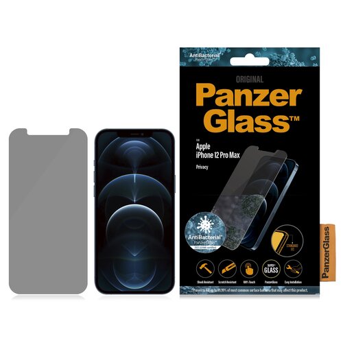 Szkło hartowane PANZERGLASS do Apple iPhone 12 Pro Max Czarny