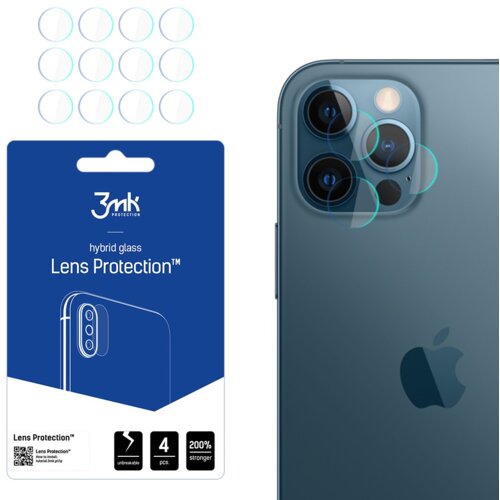 Szkło hybrydowe na obiektyw 3MK Lens Protection do Apple iPhone 12 Pro