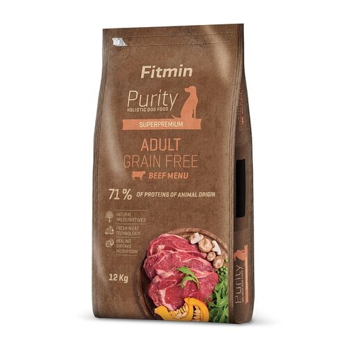 Karma dla psa FITMIN Purity Wołowina 12 kg
