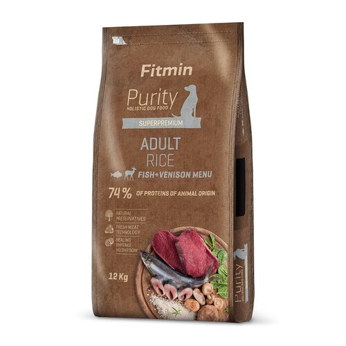 Karma dla psa FITMIN Purity Ryba ze świeżą dziczyzną 12 kg