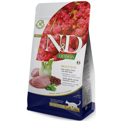 Karma dla kota FARMINA N&D Jagnięcina z komosą ryżową, fenkułem włoskim i miętą 1.5 kg