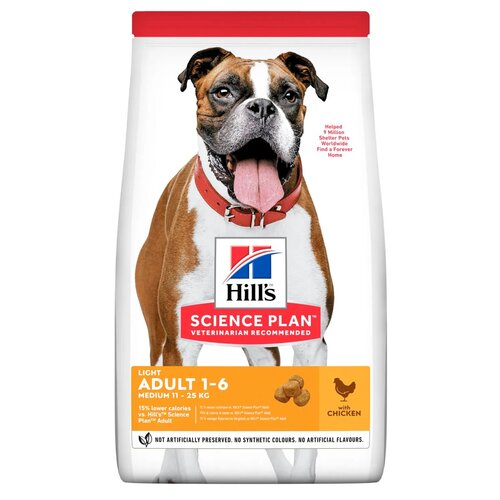 Karma dla psa HILL'S Science Plan Canine Adult Light Medium Kurczak 14 kg