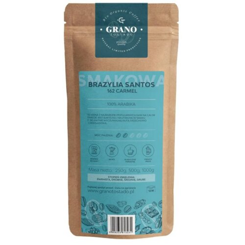 Kawa mielona GRANO TOSTADO Brazylia Santos Carmel Arabica 0.5 kg