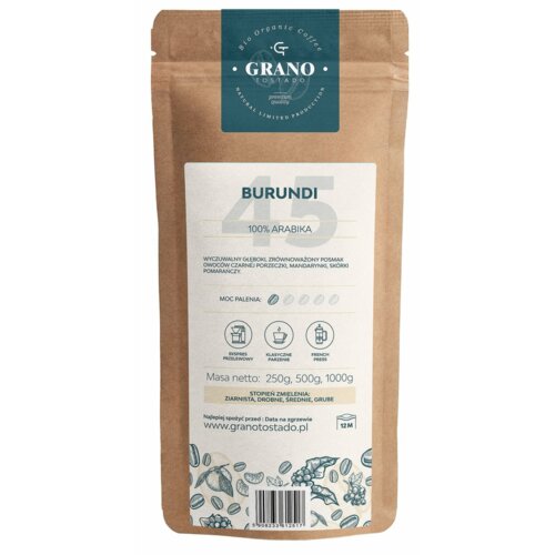 Kawa mielona GRANO TOSTADO Burundi Arabica 0.25 kg