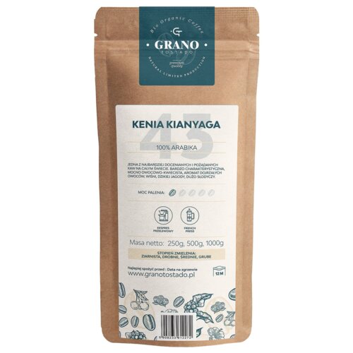 Kawa mielona GRANO TOSTADO Kenia Kianga Arabica 1 kg
