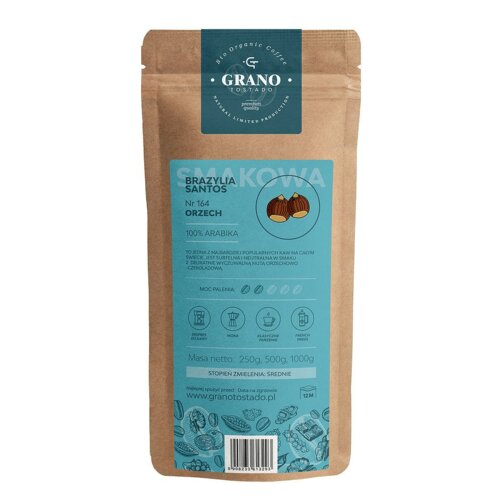 Kawa mielona GRANO TOSTADO Brazylia Santos Orzech Arabica 1 kg