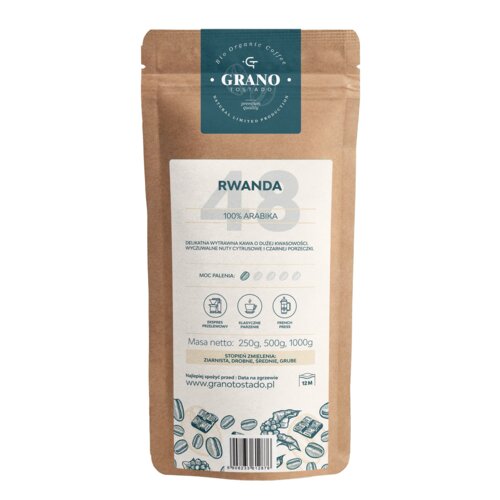 Kawa ziarnista GRANO TOSTADO Rwanda Arabica 1 kg