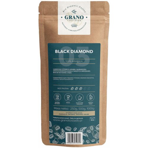 Kawa mielona GRANO TOSTADO Black Diamond Arabica 1 kg