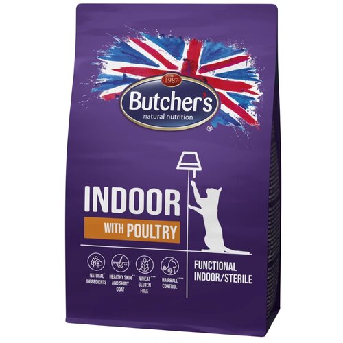 Karma dla kota BUTCHER'S Functional Indoor/Sterile Drób 800 g