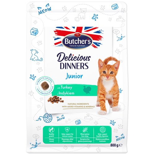 Karma dla kota BUTCHER'S Sensitive Junior 800 g