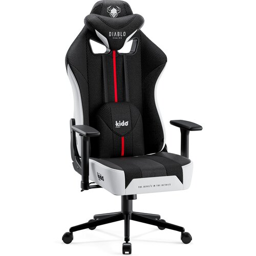 Fotel DIABLO CHAIRS X-Player 2.0 Kido Czarno-biały