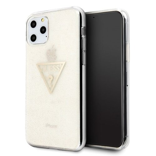 Etui GUESS Solid Glitter do Apple iPhone 11 Pro Złoty