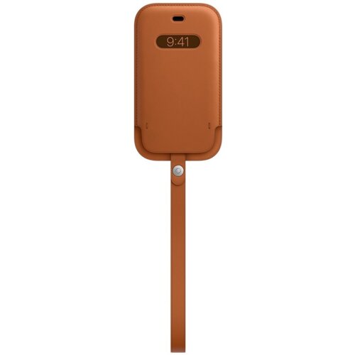 Etui APPLE Leather Case MagSafe do iPhone 12 Mini Naturalny brąz